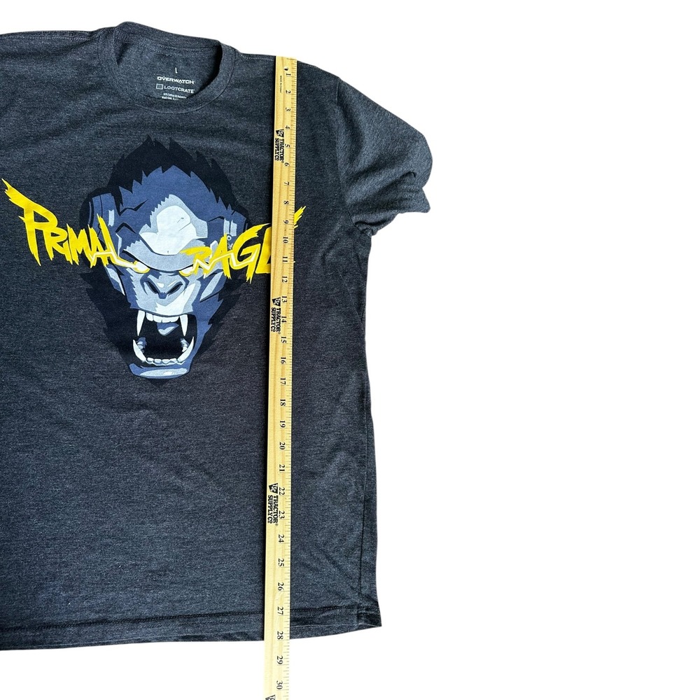 Overwatch Primal Rage Graphic Print T-Shirt Gaming Tee Gray Large - Picture 3 of 13